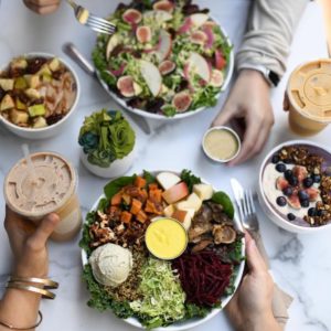 Friends Eating Salad