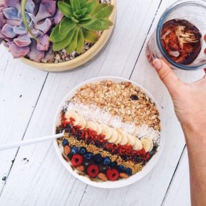 Smoothie Bowl Flatlay