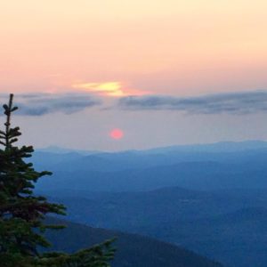 White Mountains Sunset New Hampshire