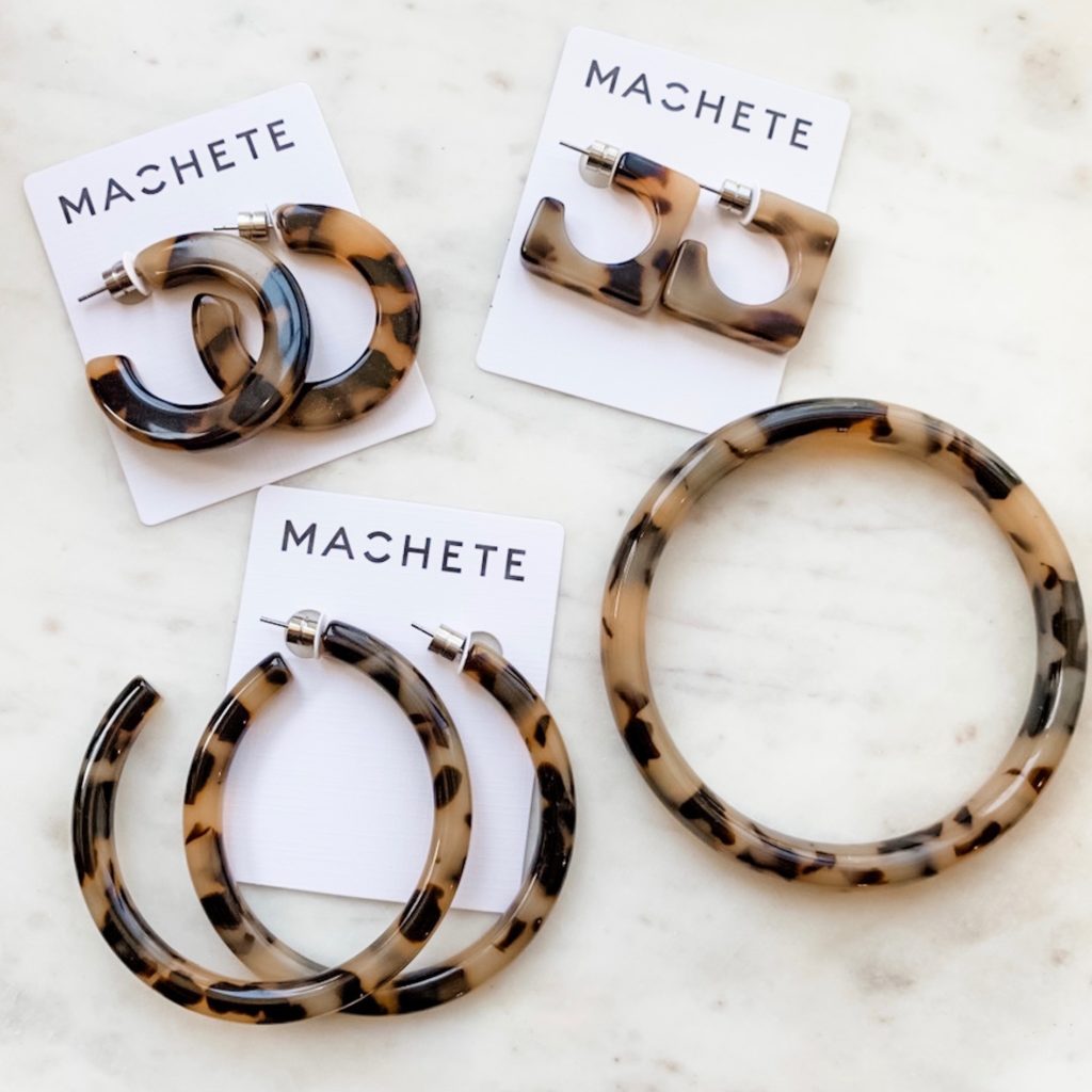 Machete Blonde Tortoise Earrings | Daytrip Society
