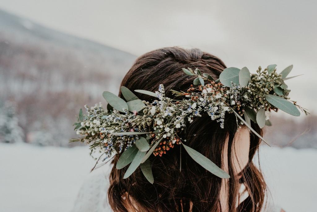 Flower Crown Mountain Wedding