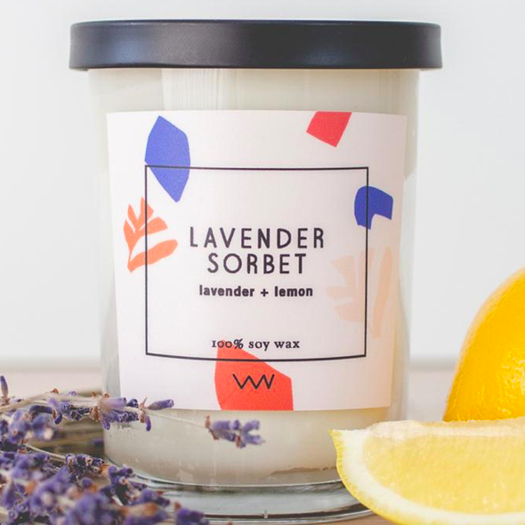 Lavender Sorbet Candles | Wild Valentine Flowers