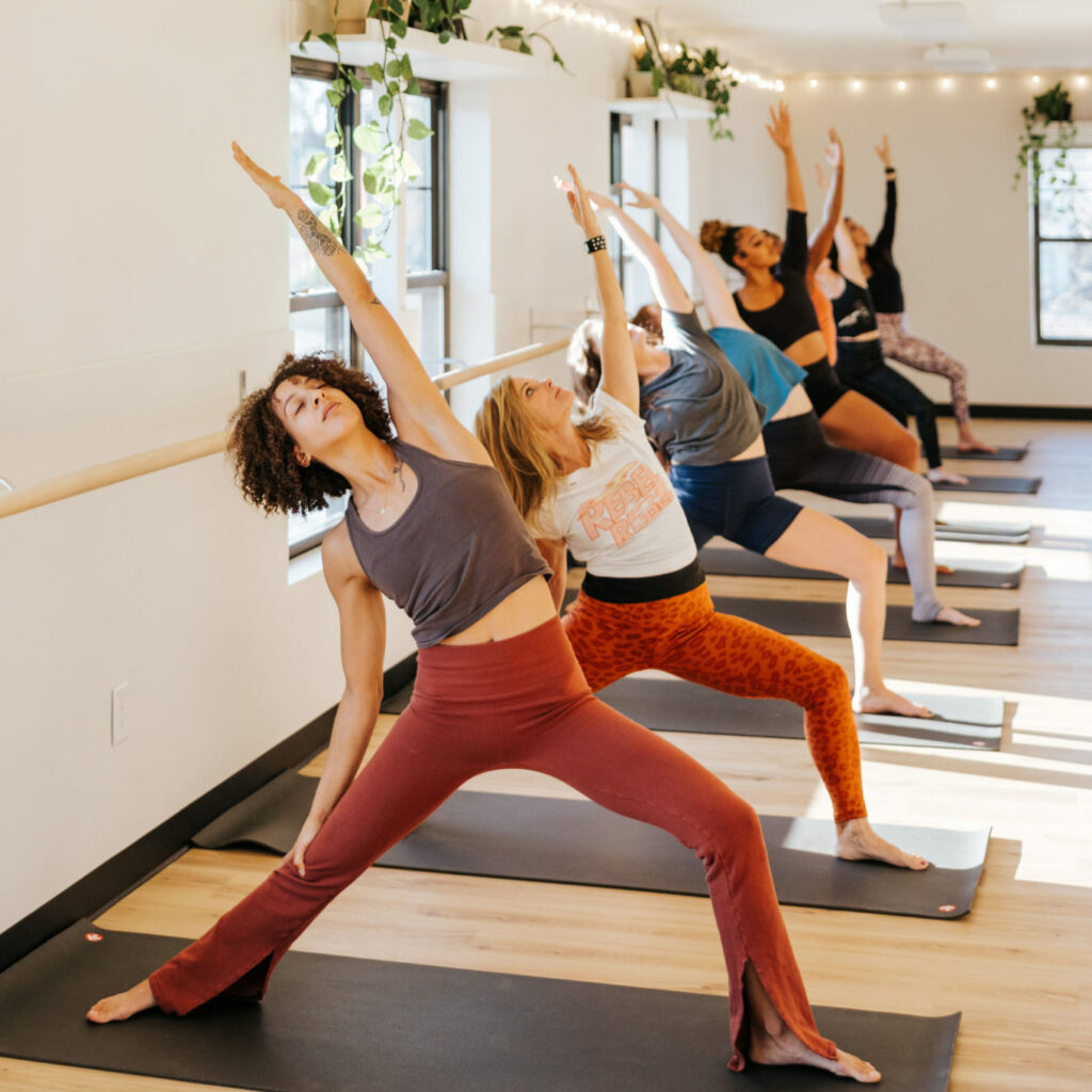 Classes offered at Barre & Soul include barre and yoga.